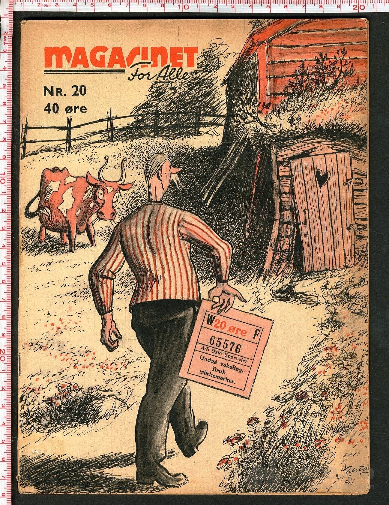 Arbeider-Magasinet 1942 nr 20 Bustenskjold forside!