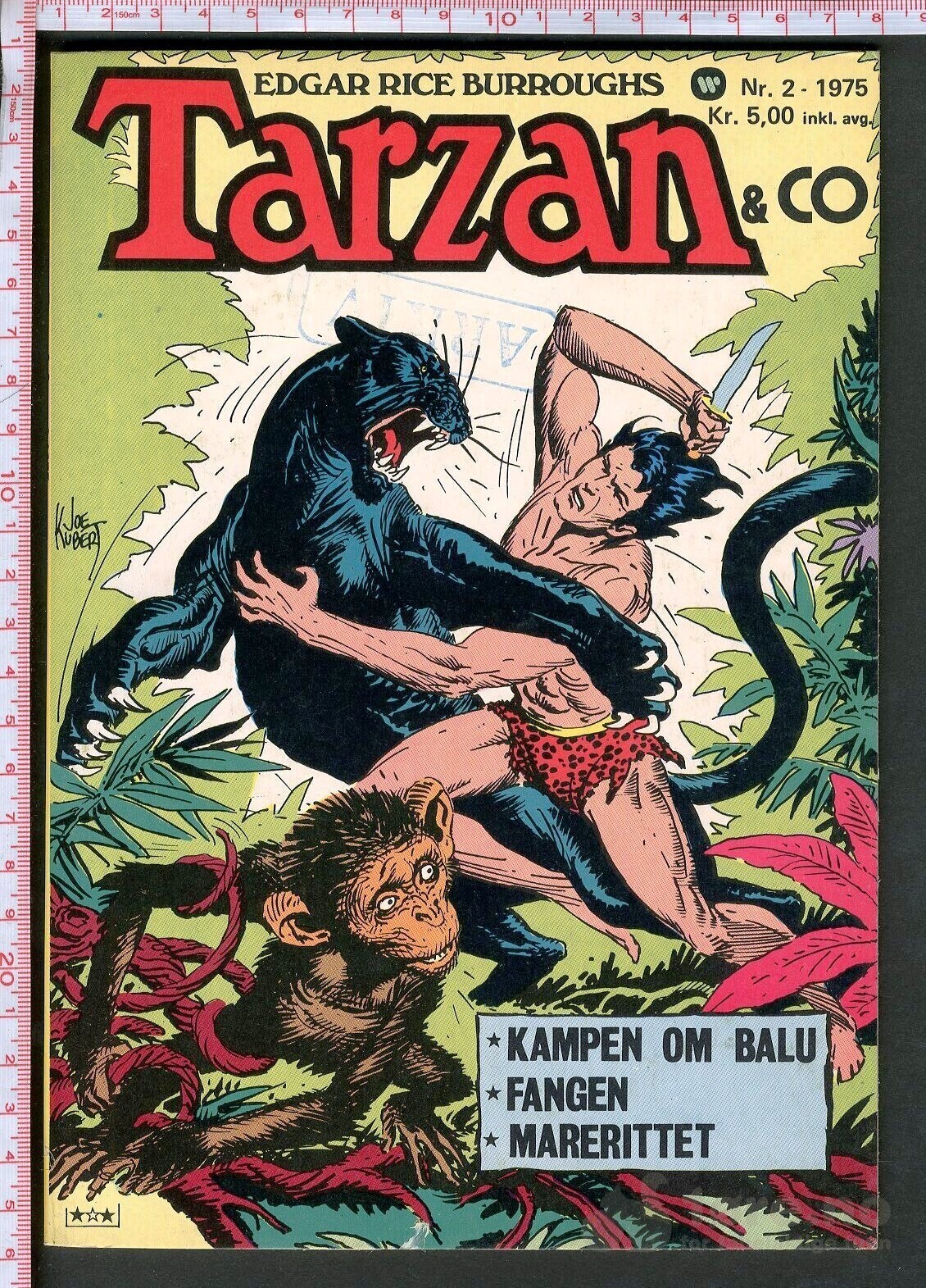 Tarzan & Co nr. 2 - 1975 arkiveksemplar!