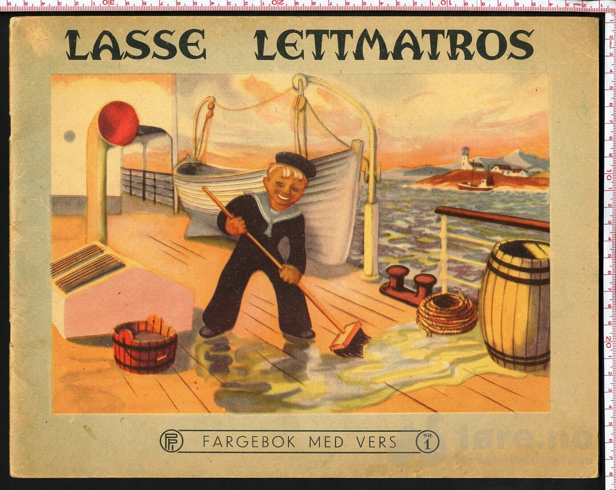 Fargebok med vers nr 1 - Lasse Lettmatros