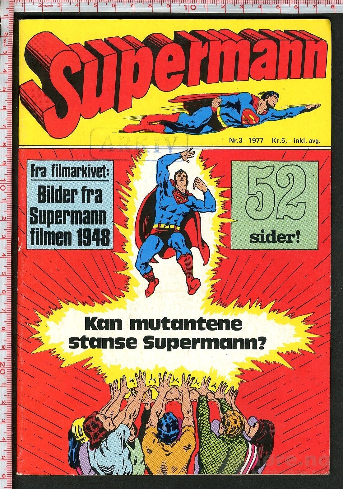 SUPERMANN 1977-3 arkiveksemplar!