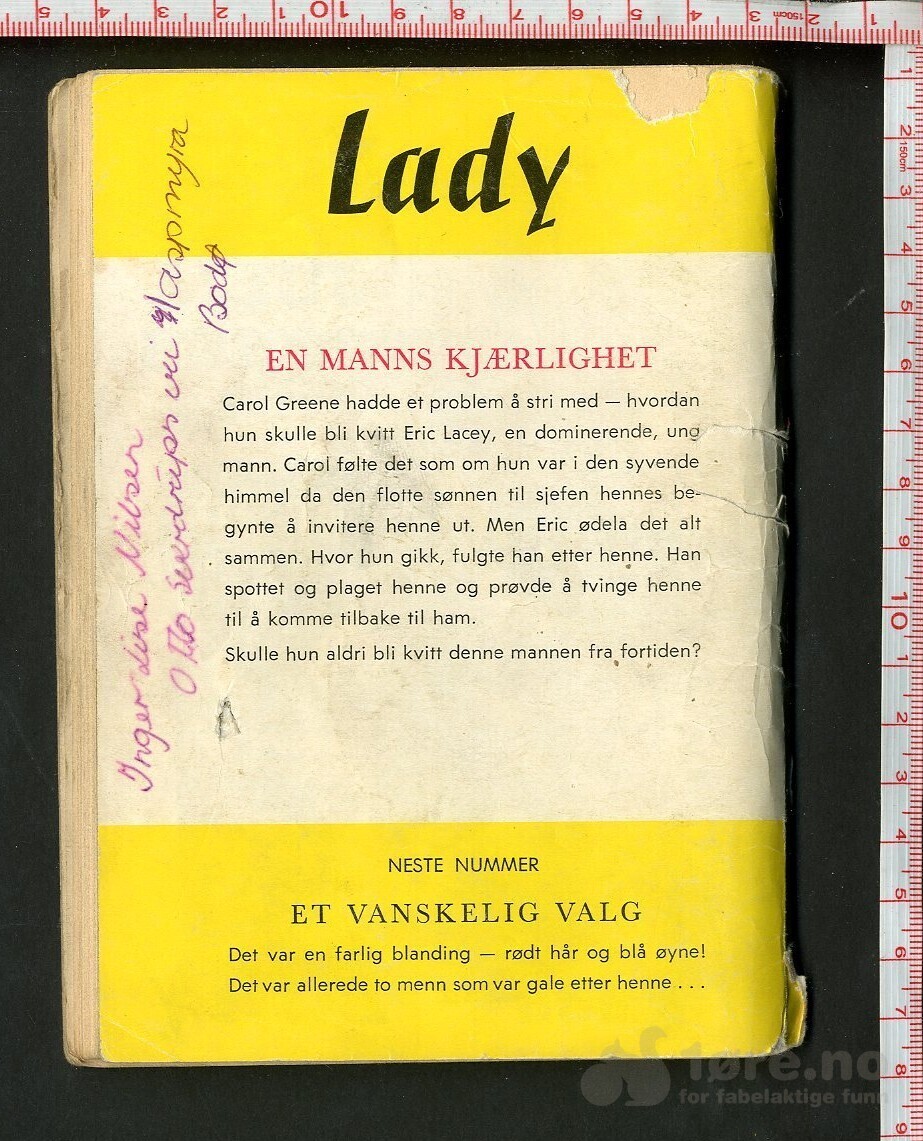 LADY (EN MANNS KJÆRLIGHET)  NR.26- 1964, bilde 2