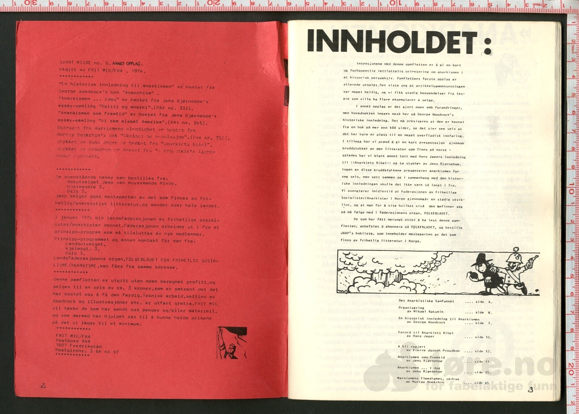 En historisk innledning til Anarkismen 1974 Jens Bjørneboe & George Woodcock, bilde 3