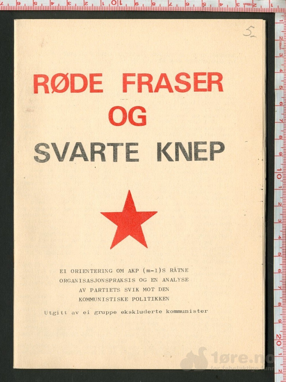 Røde fraser og svarte knep 1976