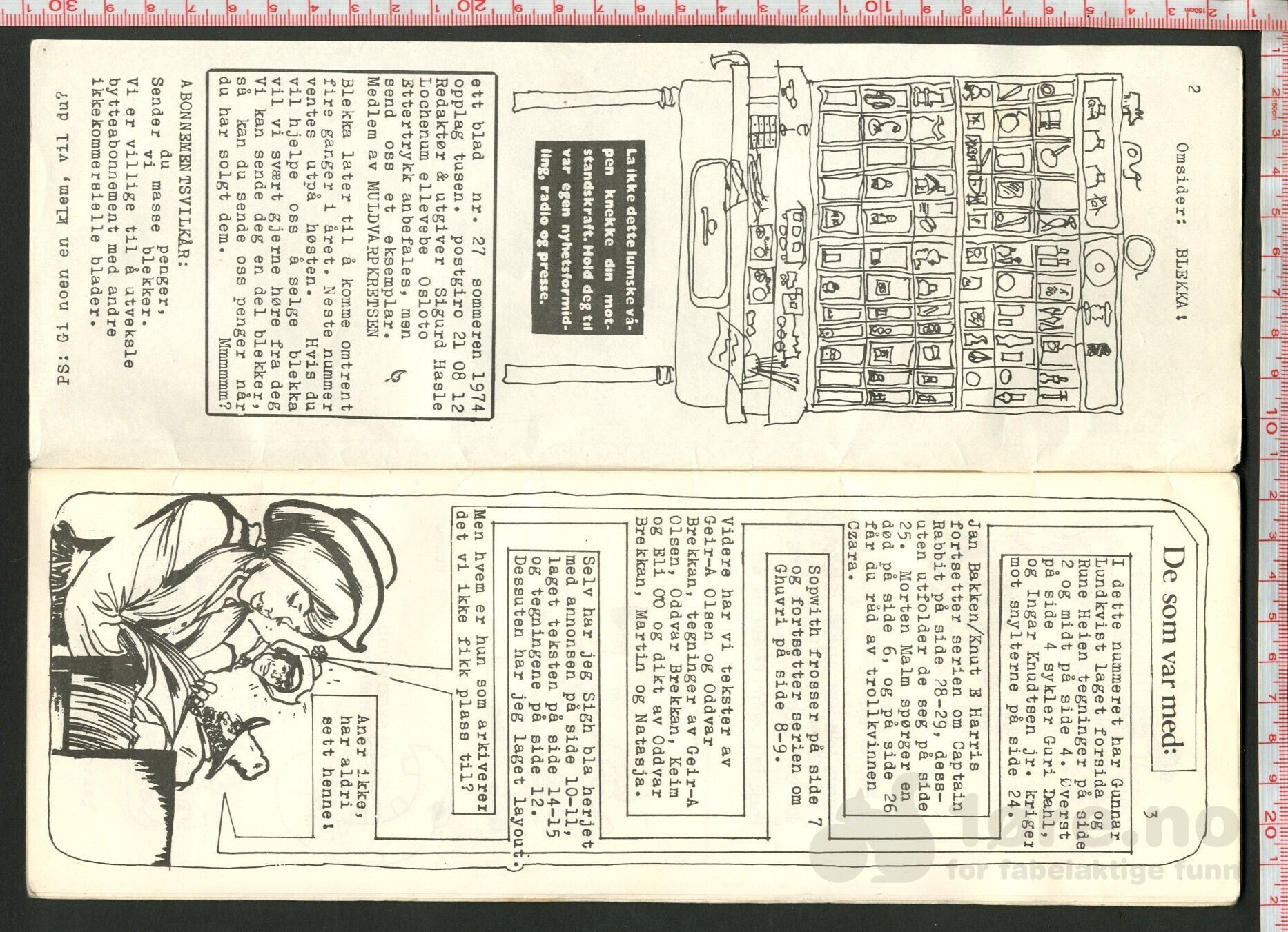 Ett blad 27, sommeren 1974, bilde 3