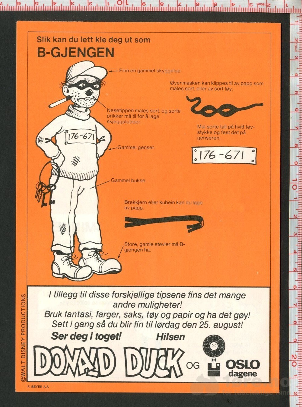 Løst bilag Donald Duck & Co nr 33 1984, bilde 2