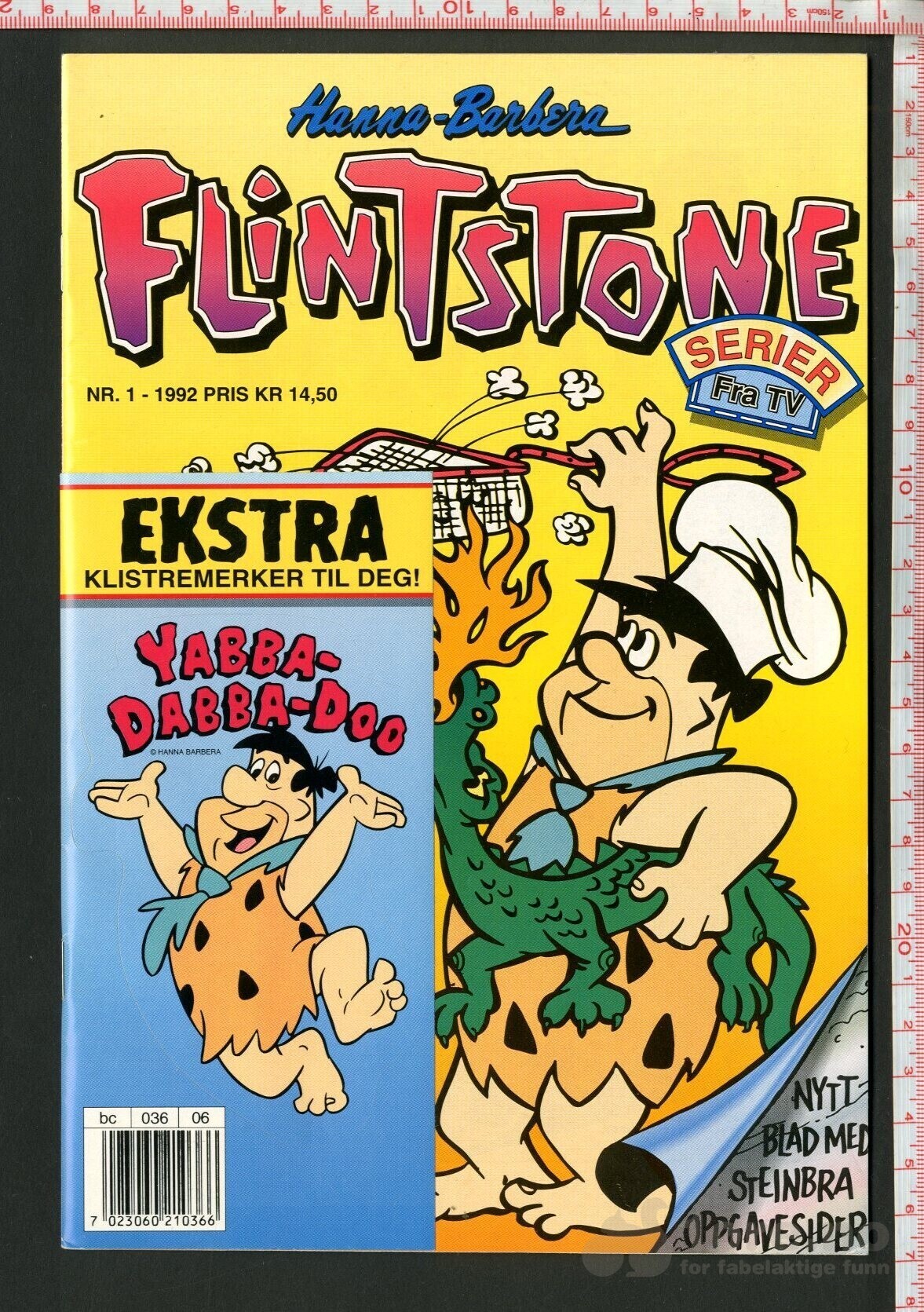 Flintstone 1992-97 med klistermerker!