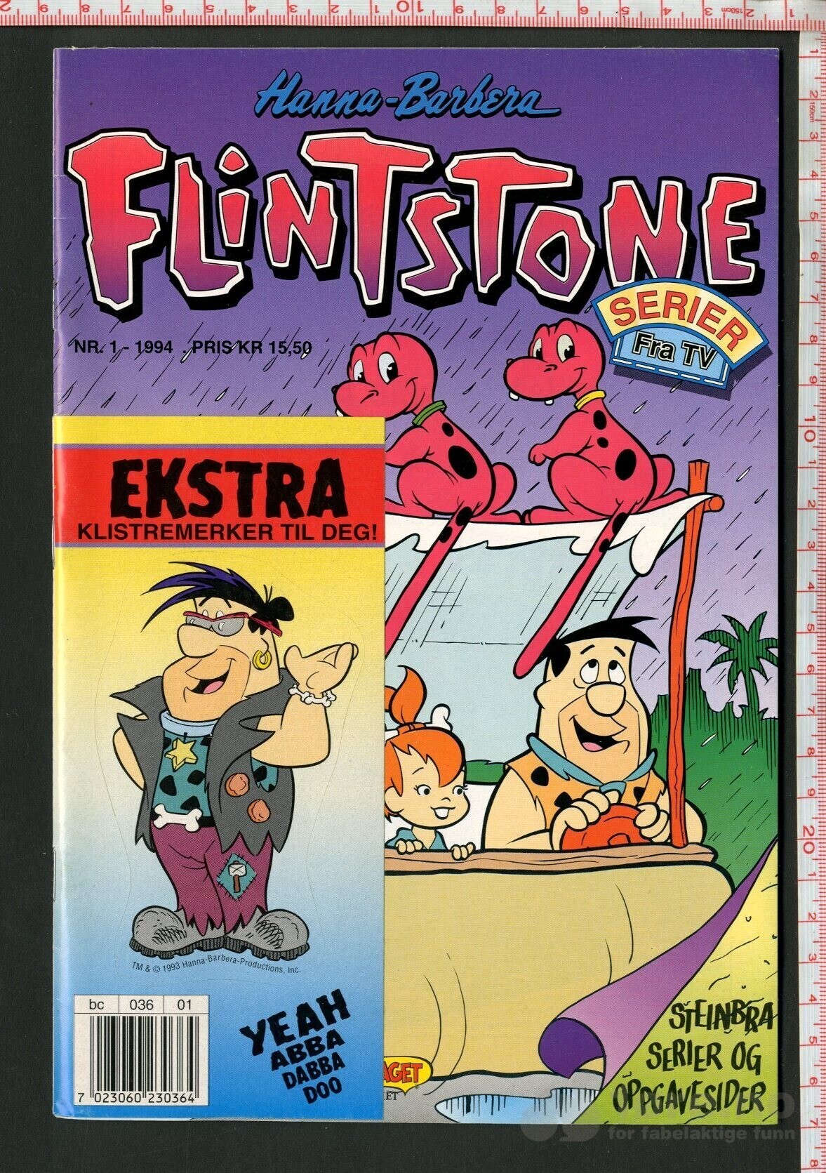 Flintstone 1992-97 med klistermerker!, bilde 4