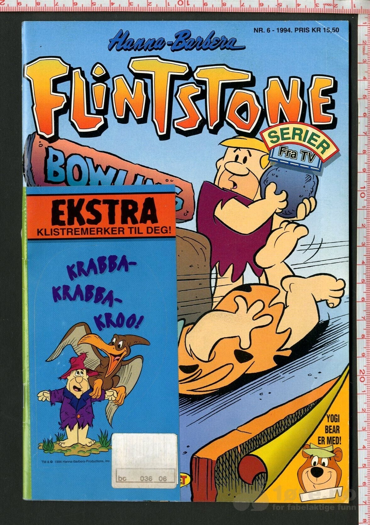 Flintstone 1992-97 med klistermerker!, bilde 9
