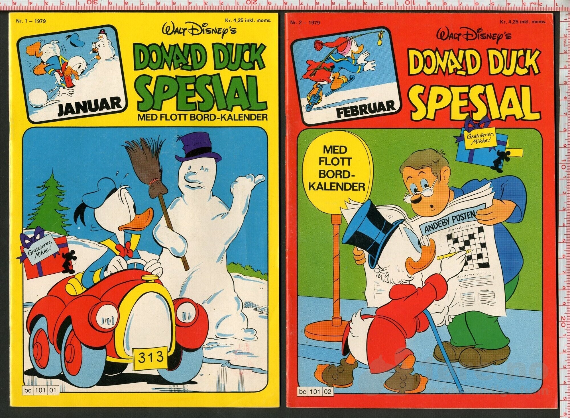 Donald Duck Spesial 1979 med bilag!
