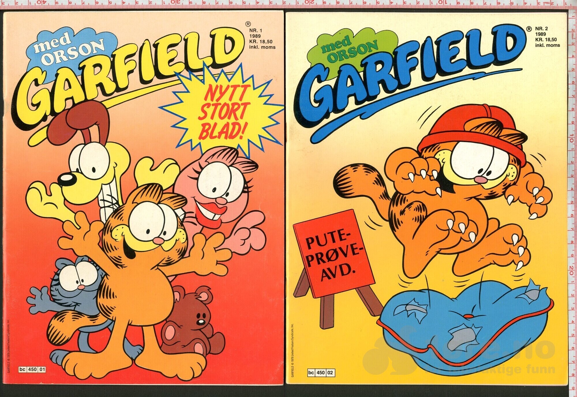 Garfield med orson 1989 (stort format)