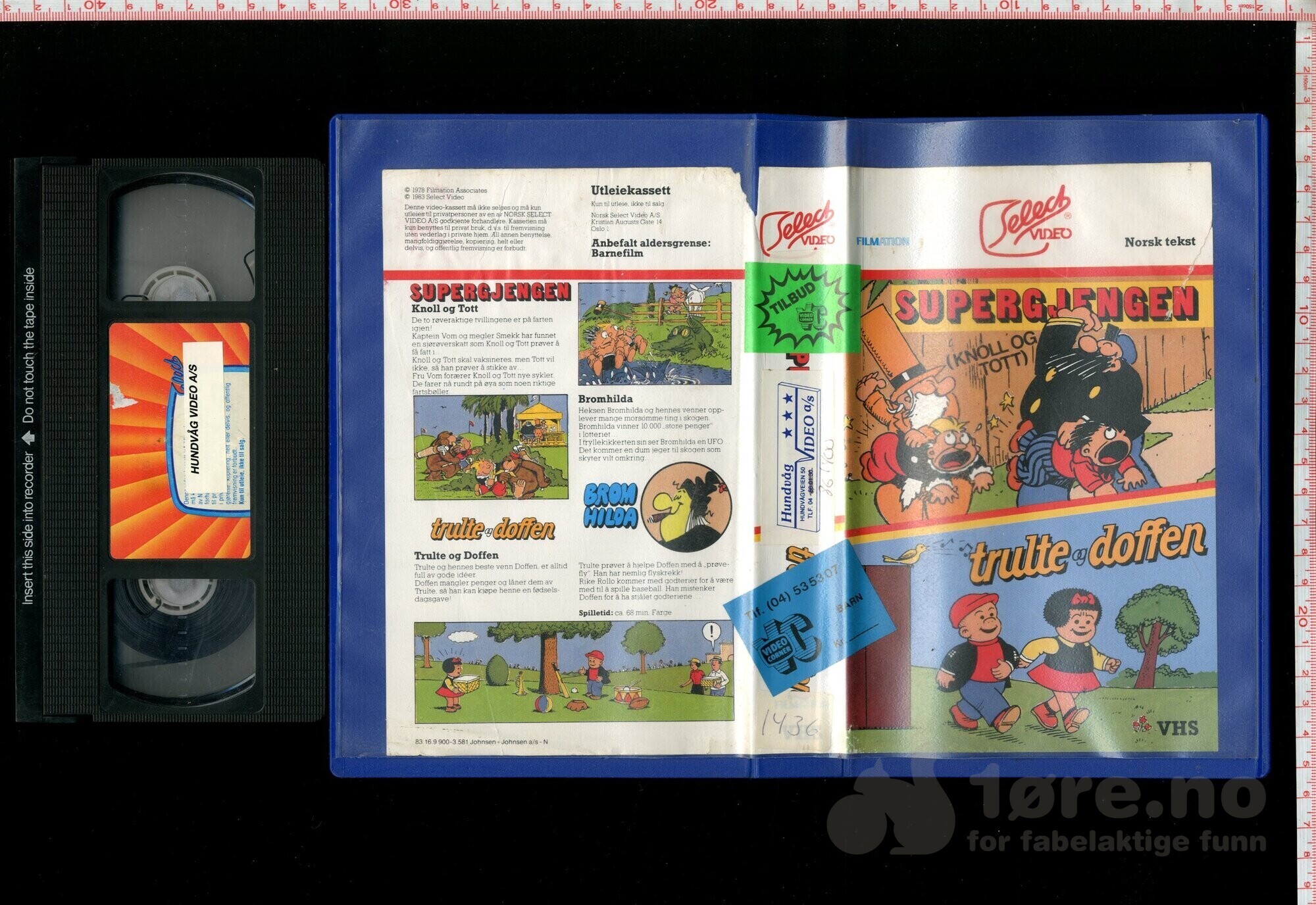 VHS - Supergjengen - Knoll og Tott - Trulte og Doffen