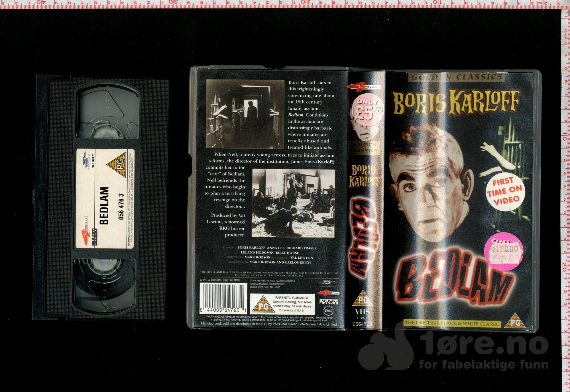 VHS - Boris Karloff Bedlam