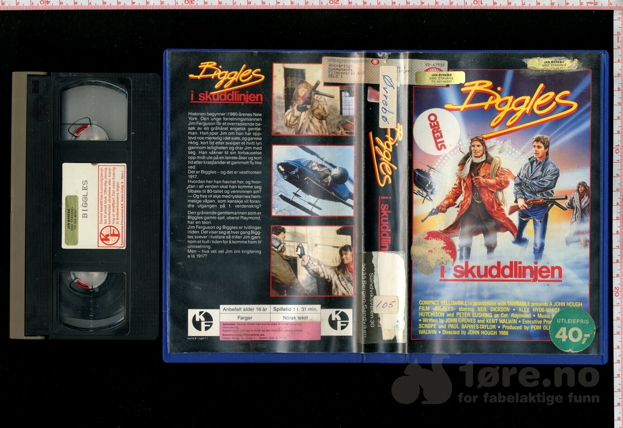 VHS - Biggles - I skuddilinjen