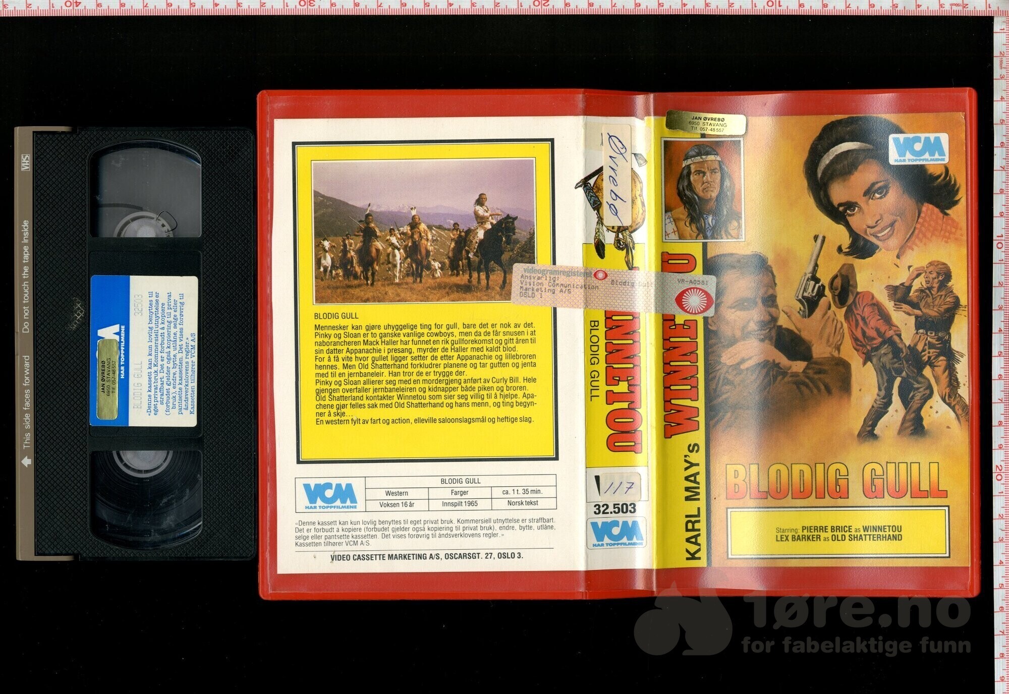 VHS - Winnetou Blodig Gull