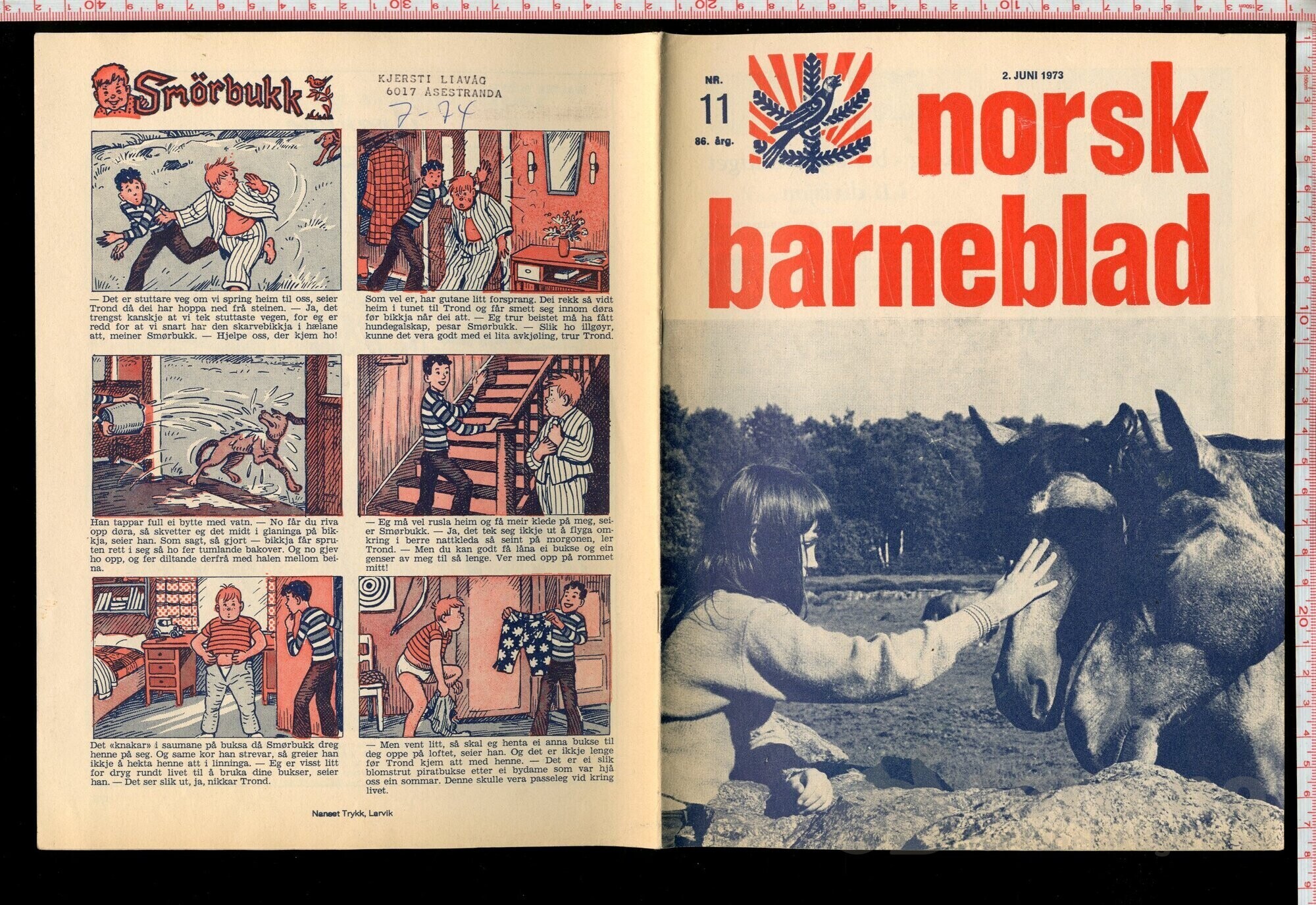 Fosse, Jon Olav - Debut i Norsk Barneblad 1973, bilde 4
