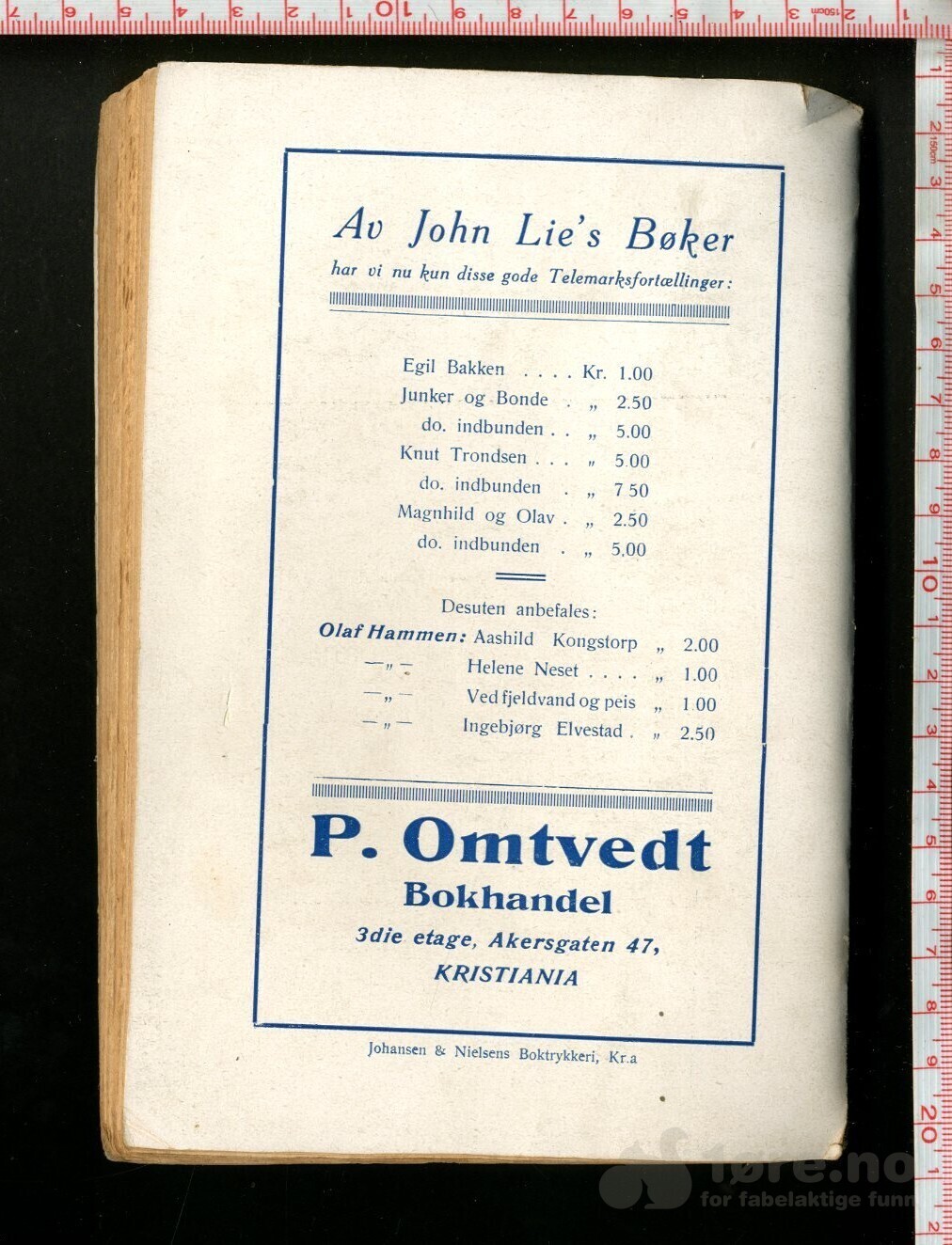 Lie, John - Knut Almvik Fortælling fra Telemarken (1923), bilde 2