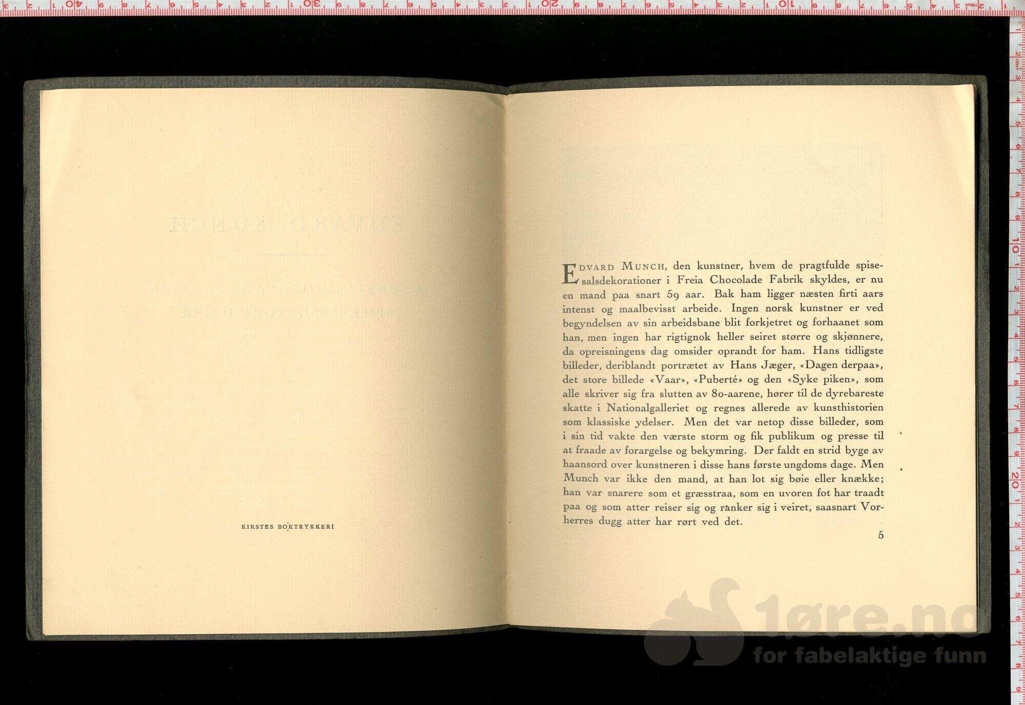 Munch, Edvard - A/S Freia Chocolade Fabriks Spisesaldekorationer (1926), bilde 3
