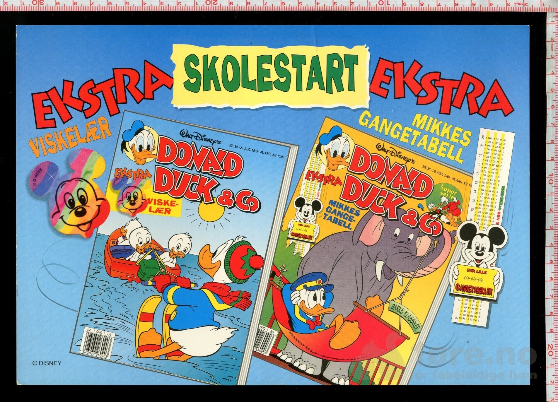Donald Duck & Co 1995 Skolestart butikkreklame