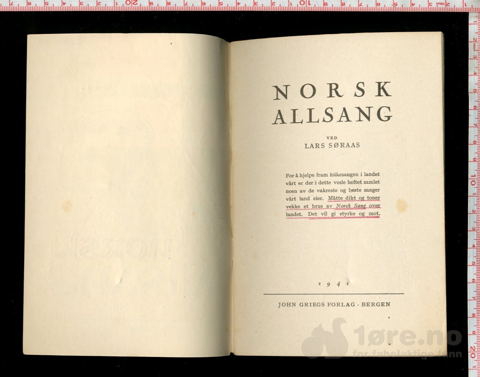 Sørås, Lars - Norsk Allsang 1941 (supprimert utgave), bilde 3