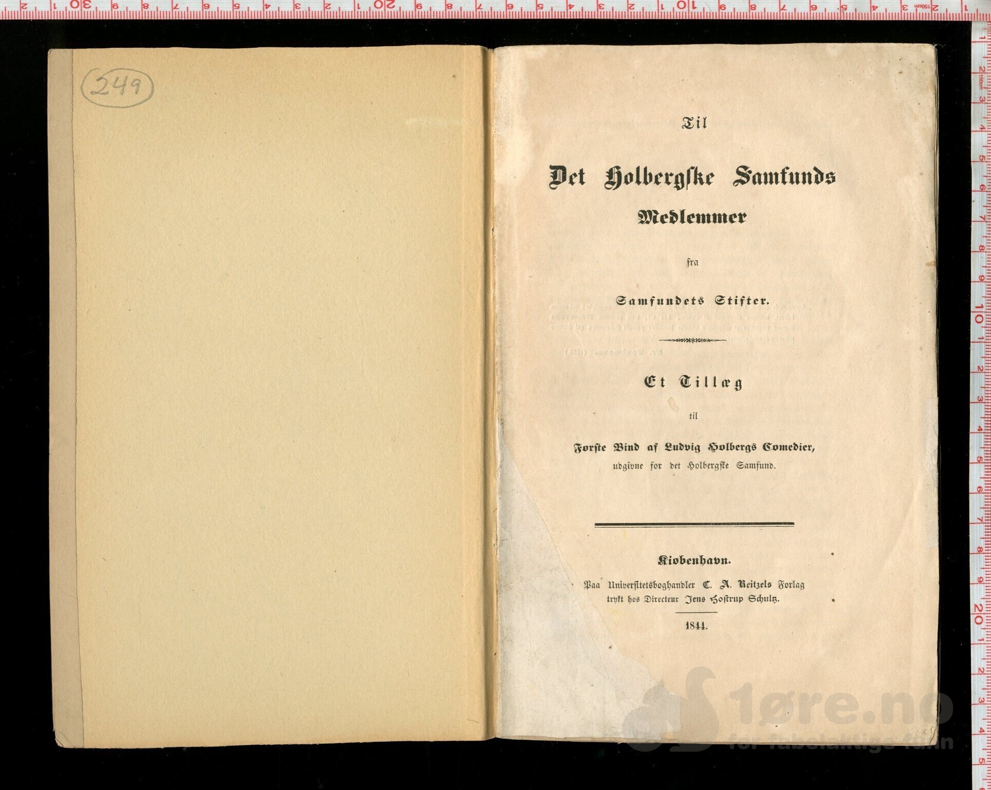 Molbech, Christian - Til Det Holbergske Samfunds Medlemmer (1844), bilde 3