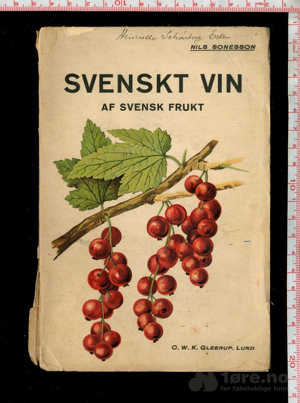 Proviens Henriette Schønberg Erken - SVENSKT VIN - Sonesson, Nils (1912)