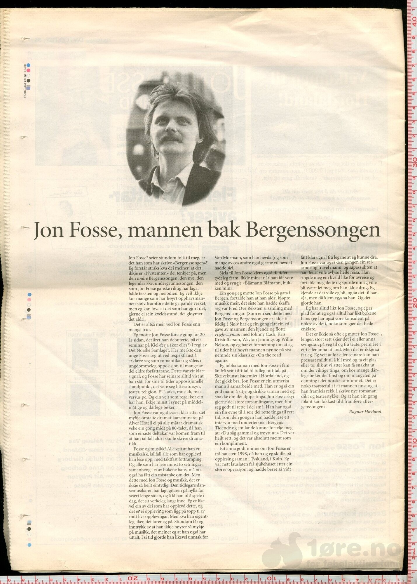 Jon Fosse spesial - Vedlegg til Dag og Tid nr 47 2003, bilde 2