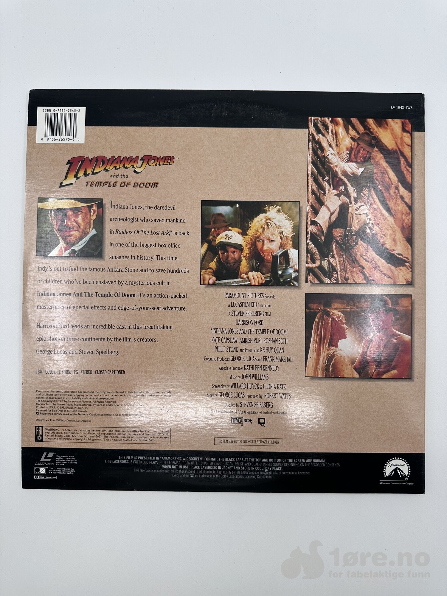 Laserdisc - Indiana Jones, bilde 4