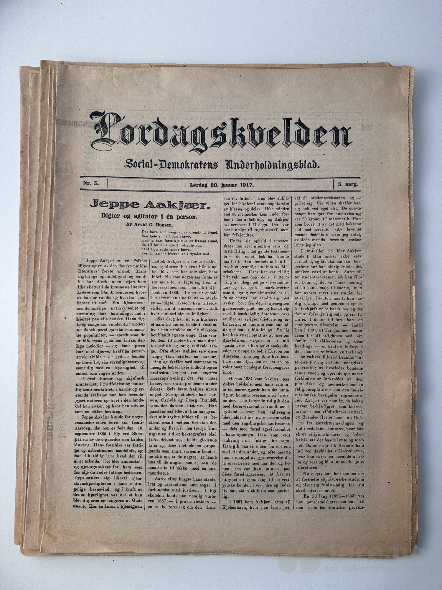 Lørdagskvelden 1917