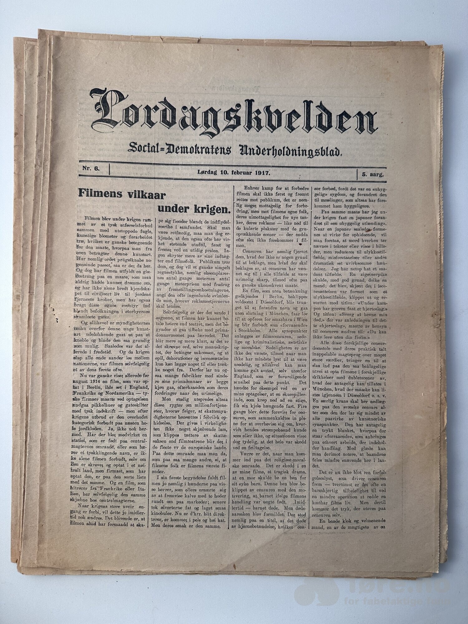 Lørdagskvelden 1917, bilde 2