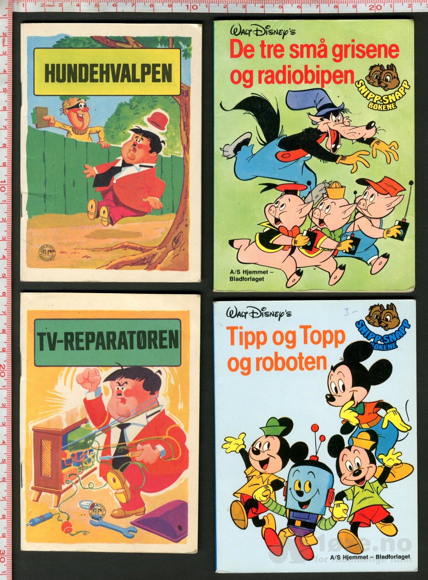 Lot små billedhefter