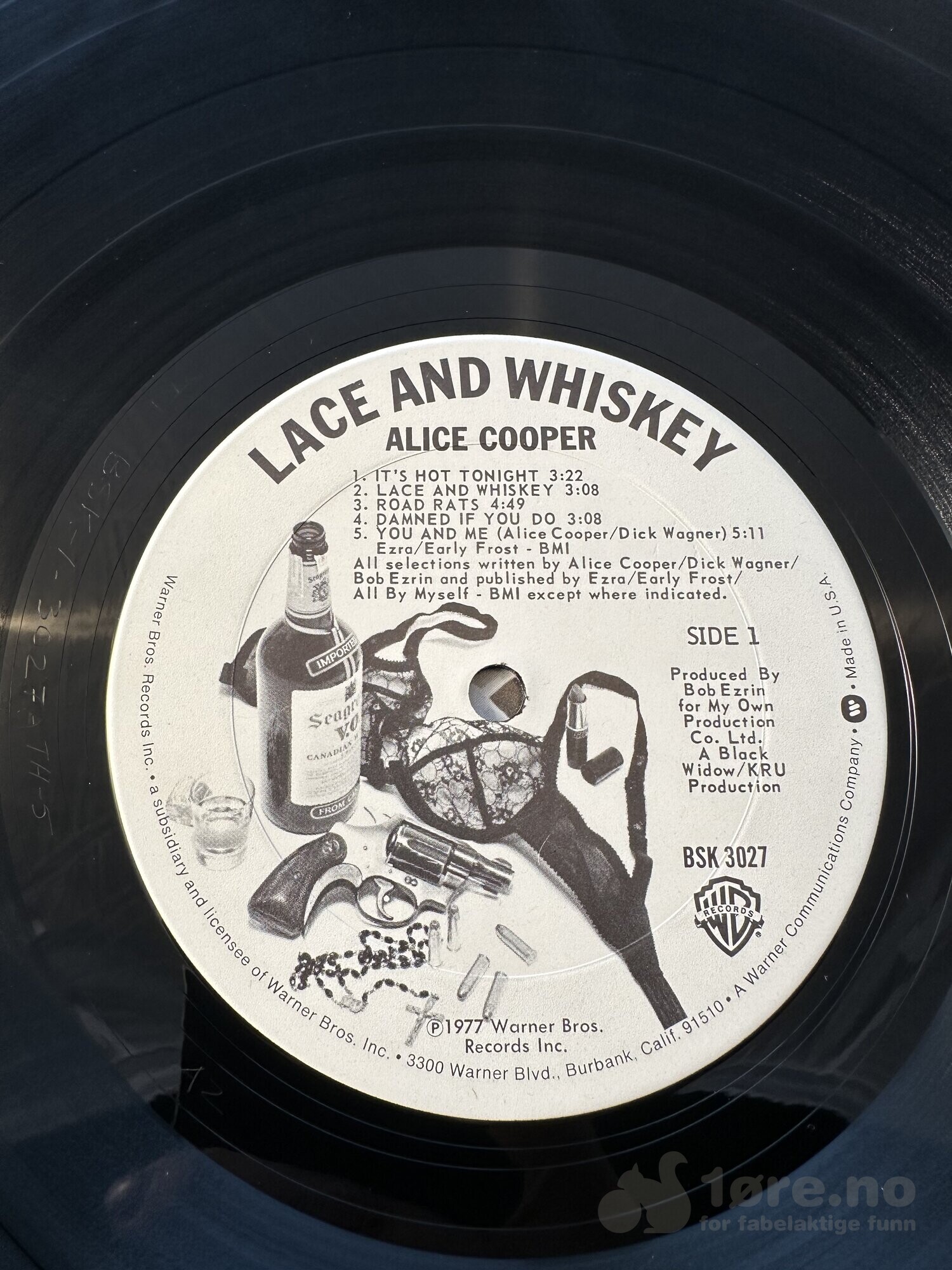 LP - Alice Cooper - Lace and Whiskey, bilde 3