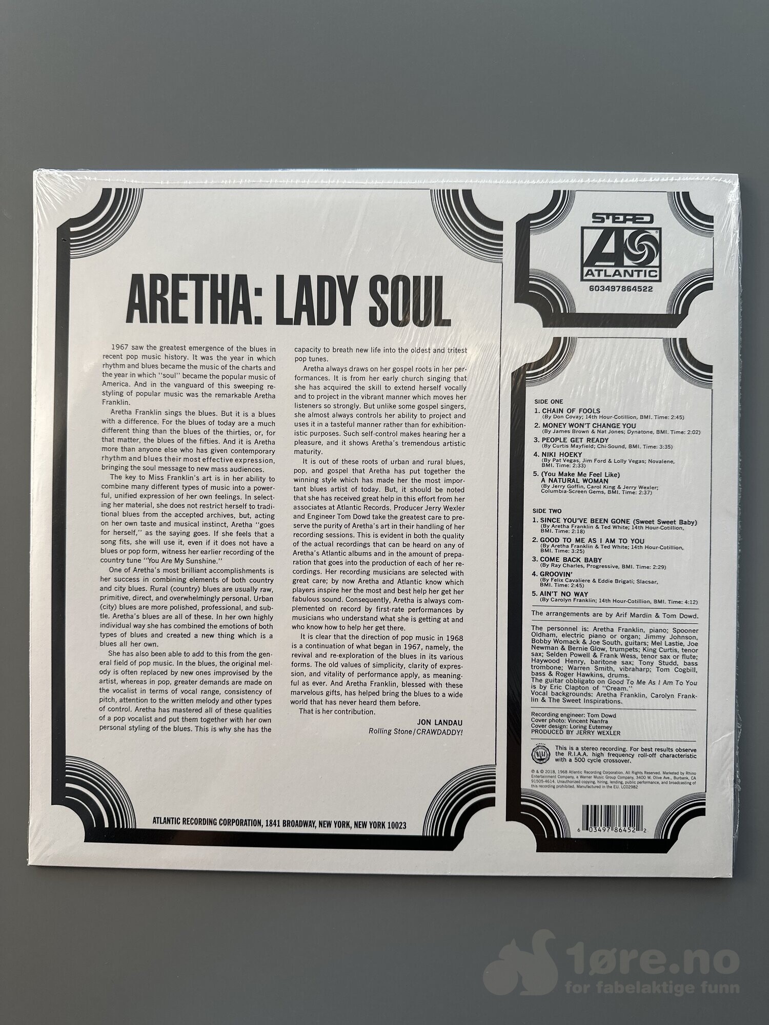 LP - Aretha Franklin - Lady Soul, bilde 2