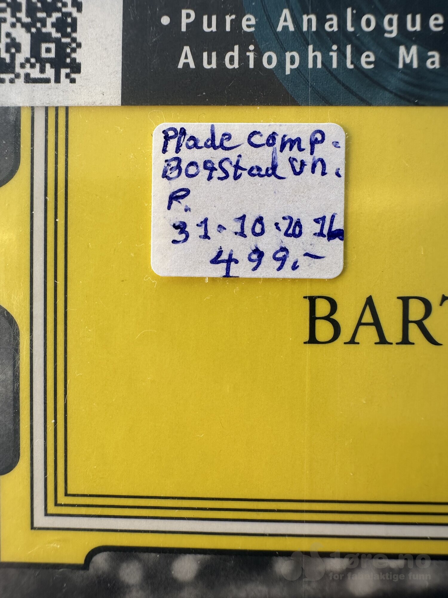 LP - Bela Bartok - Klavierkonzert Nr 1, bilde 3
