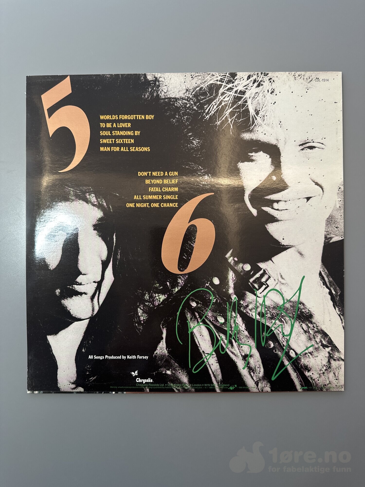 LP - Billy Idol - Whiplash Smile, bilde 2