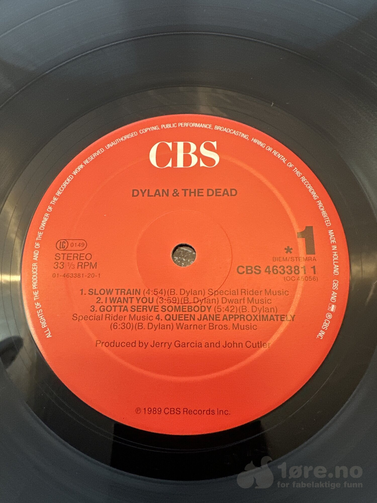 LP - Bob Dylan & Grateful Dead - Dylan & The Dead, bilde 3
