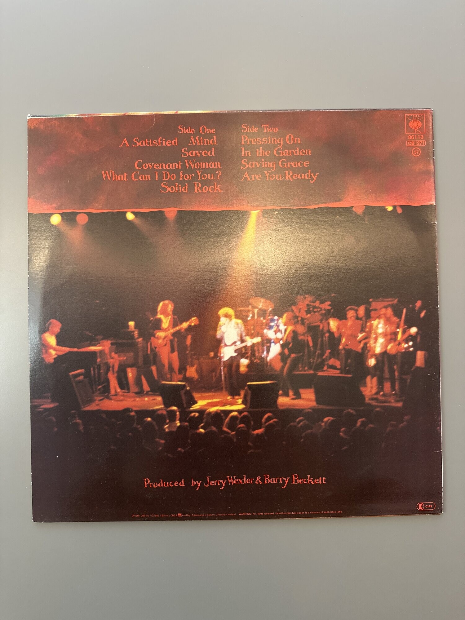 LP - Bob Dylan - Saved, bilde 2