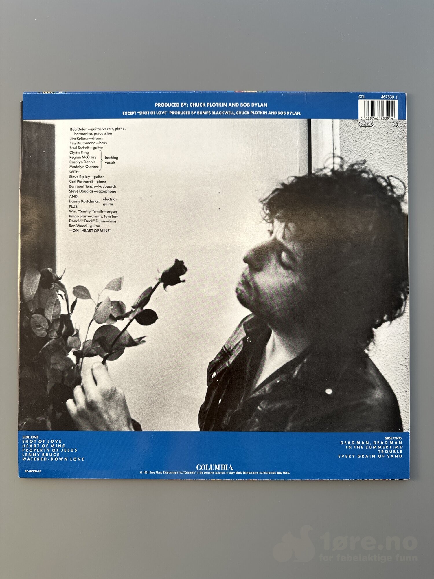 LP - Bob Dylan - Shot of Love, bilde 2