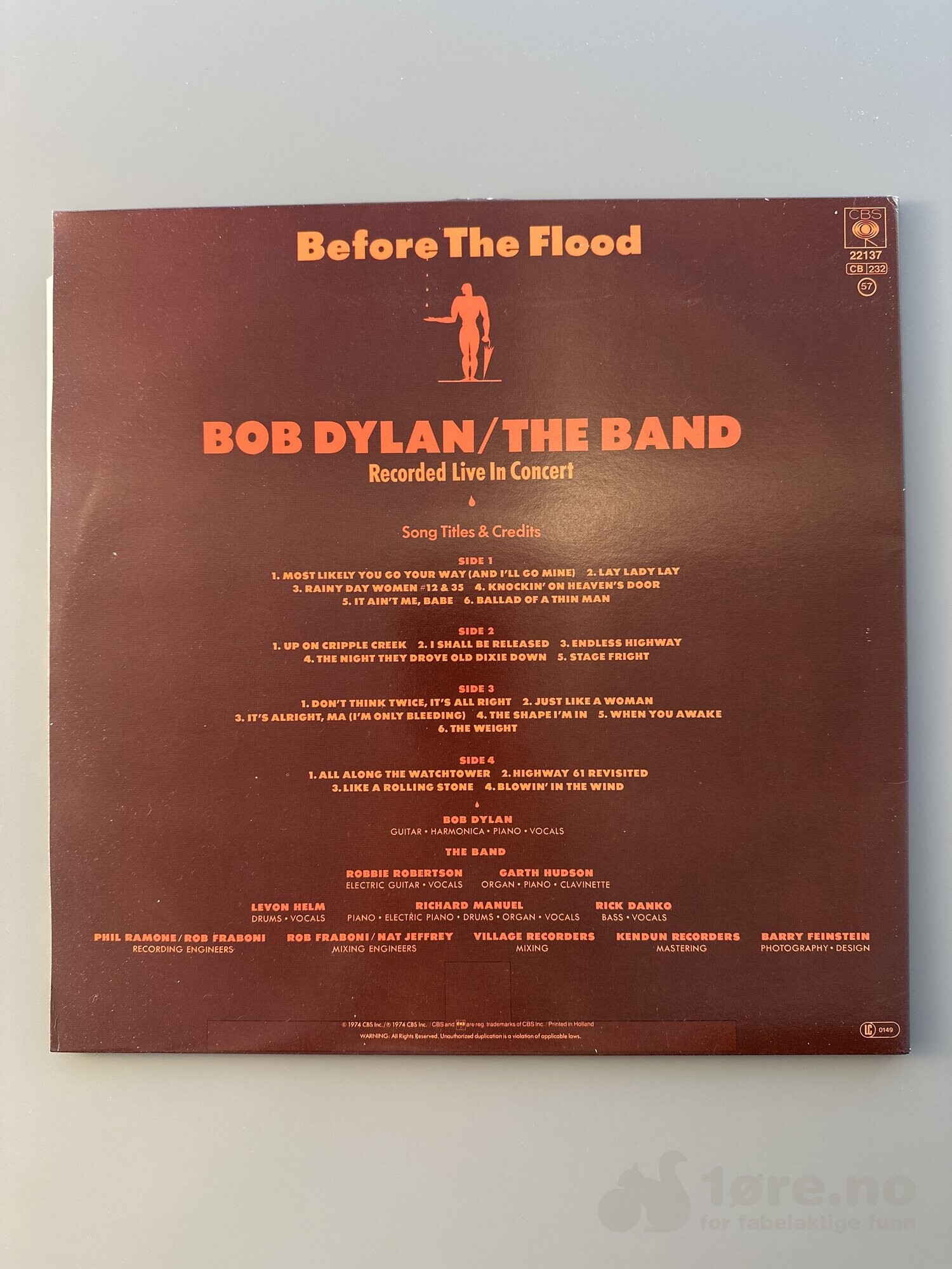LP - Bob Dylan / The Band, bilde 2