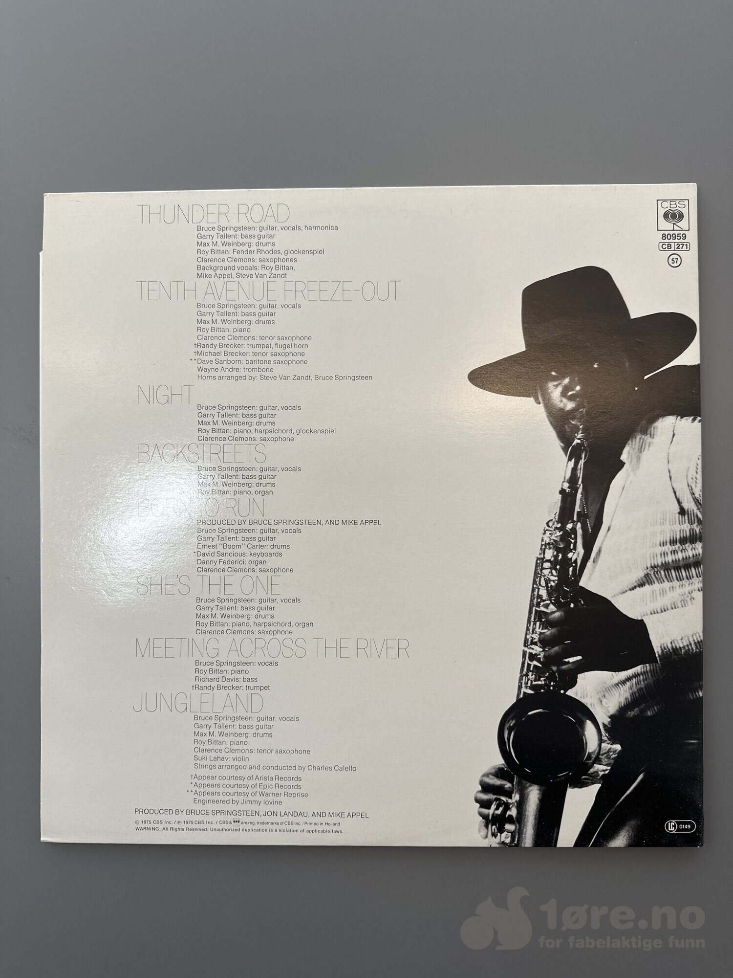 LP - Bruce Springsteen - Born to run, bilde 2