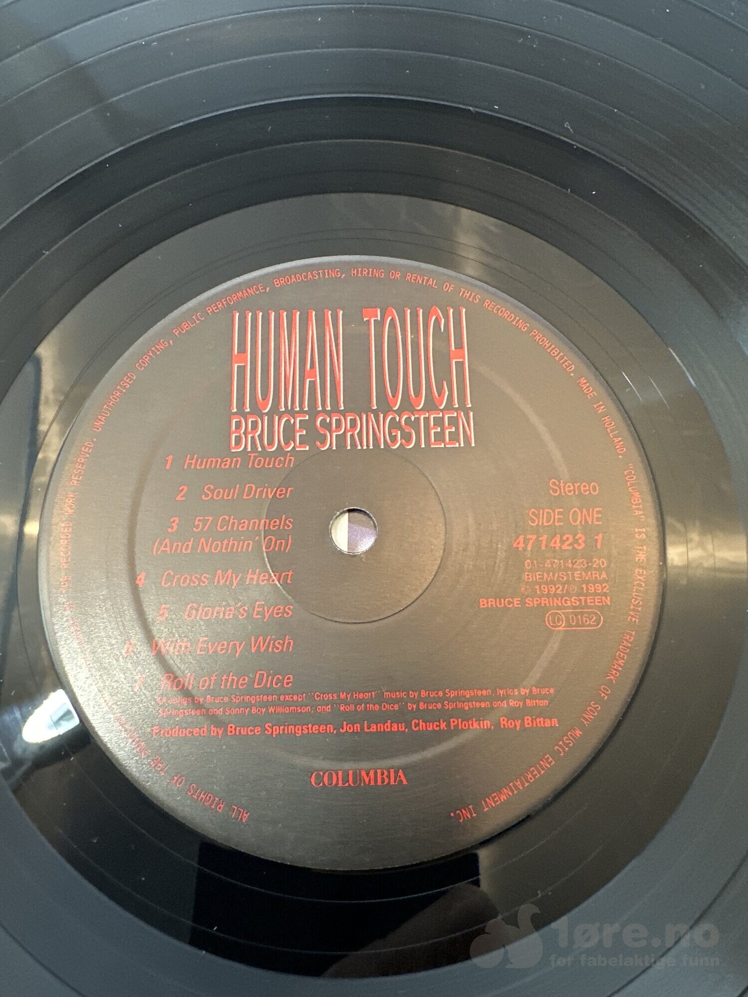 LP - Bruce Springsteen - Human touch, bilde 3