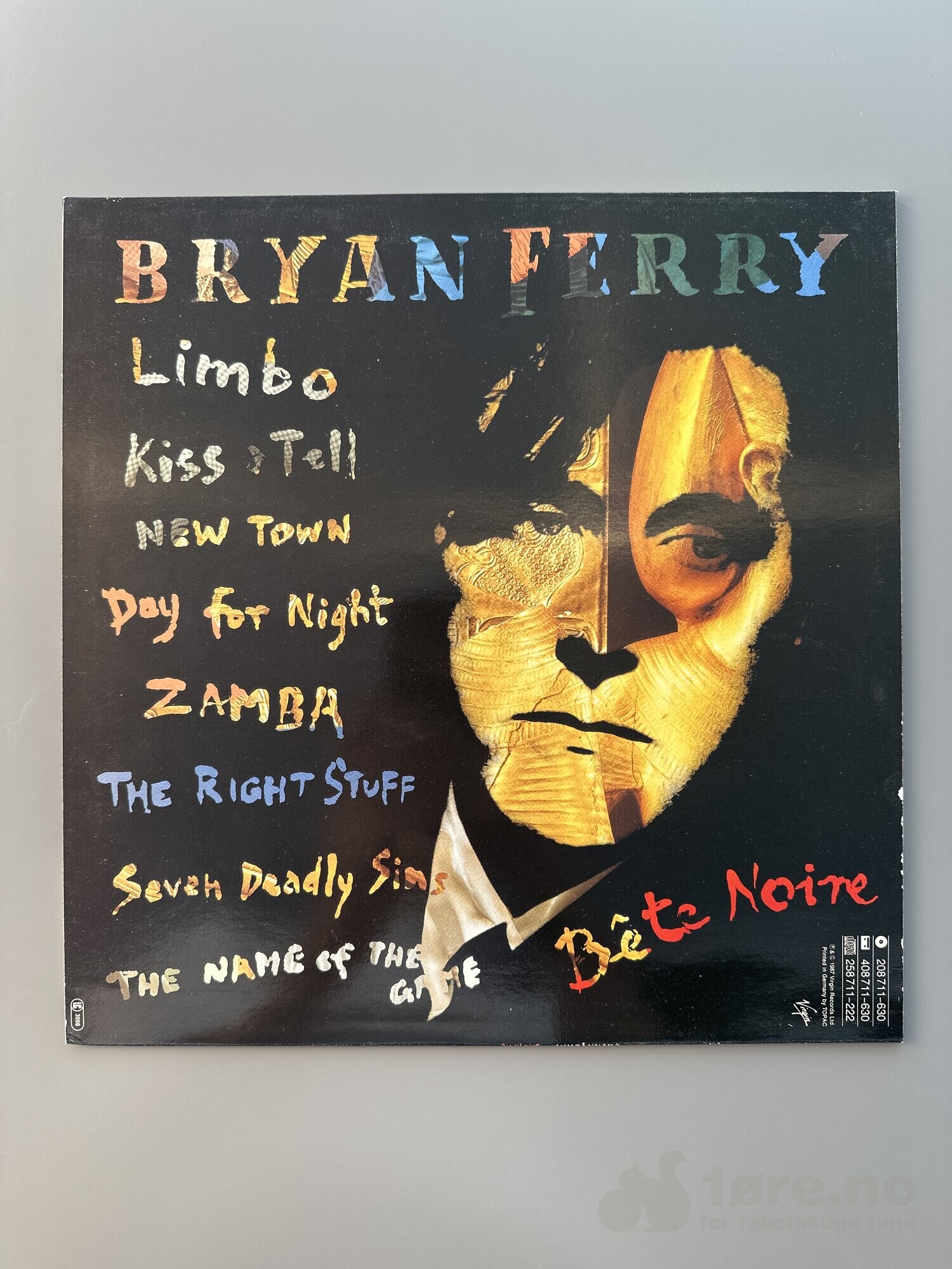 LP - Bryan Ferry - Bete Noire, bilde 2