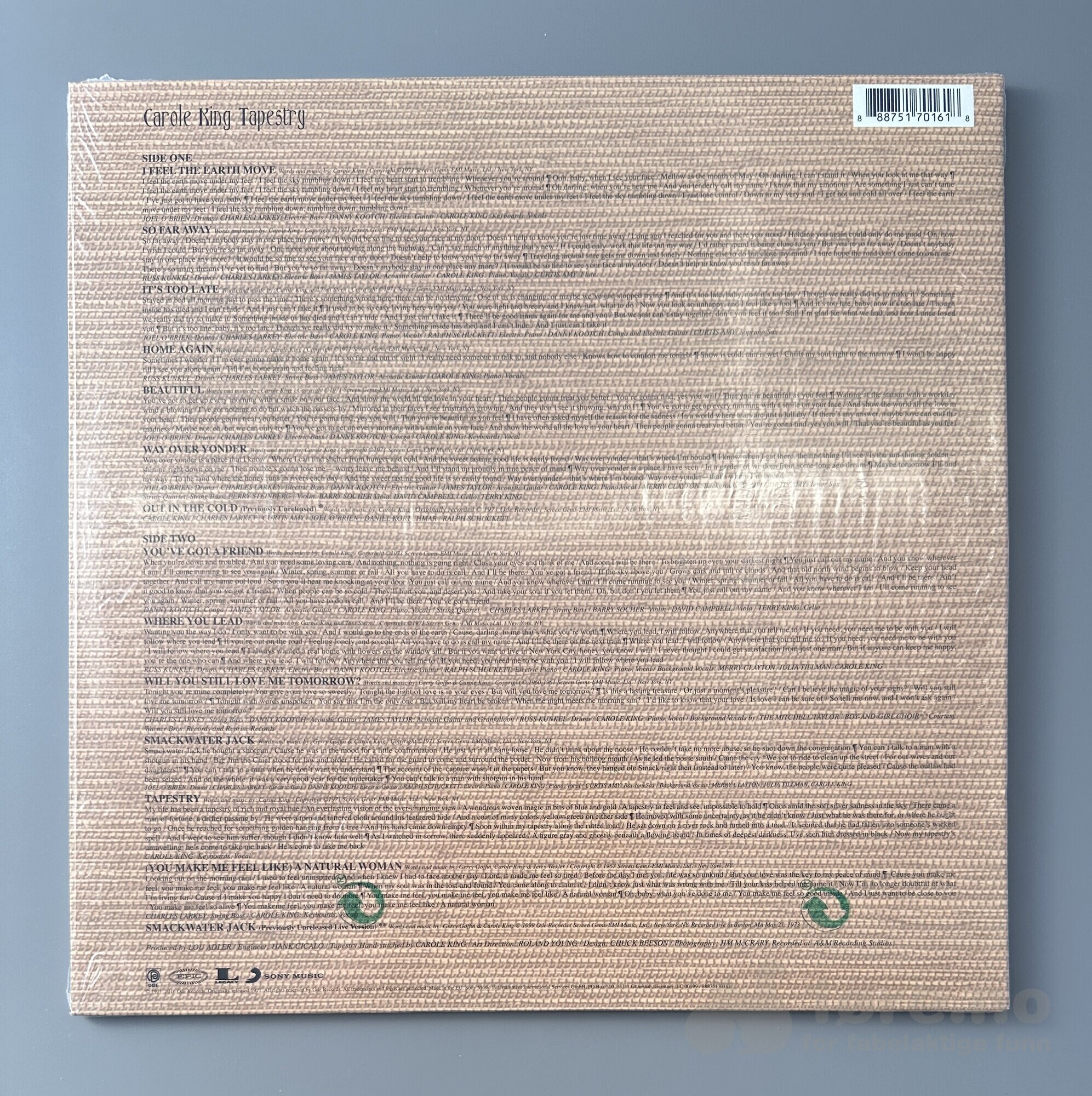 LP - Carole King - Tapestry, bilde 2