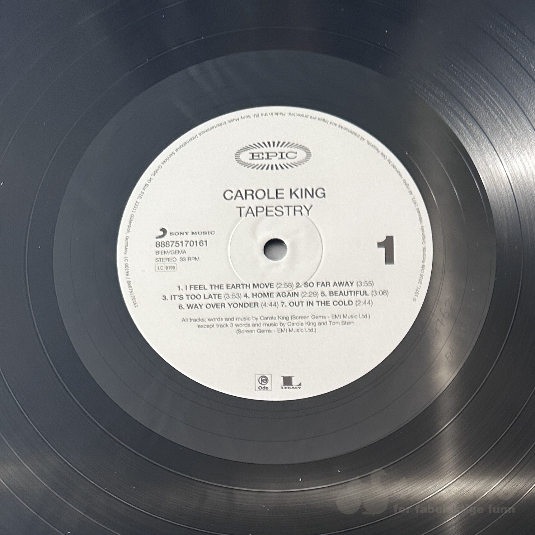 LP - Carole King - Tapestry, bilde 3