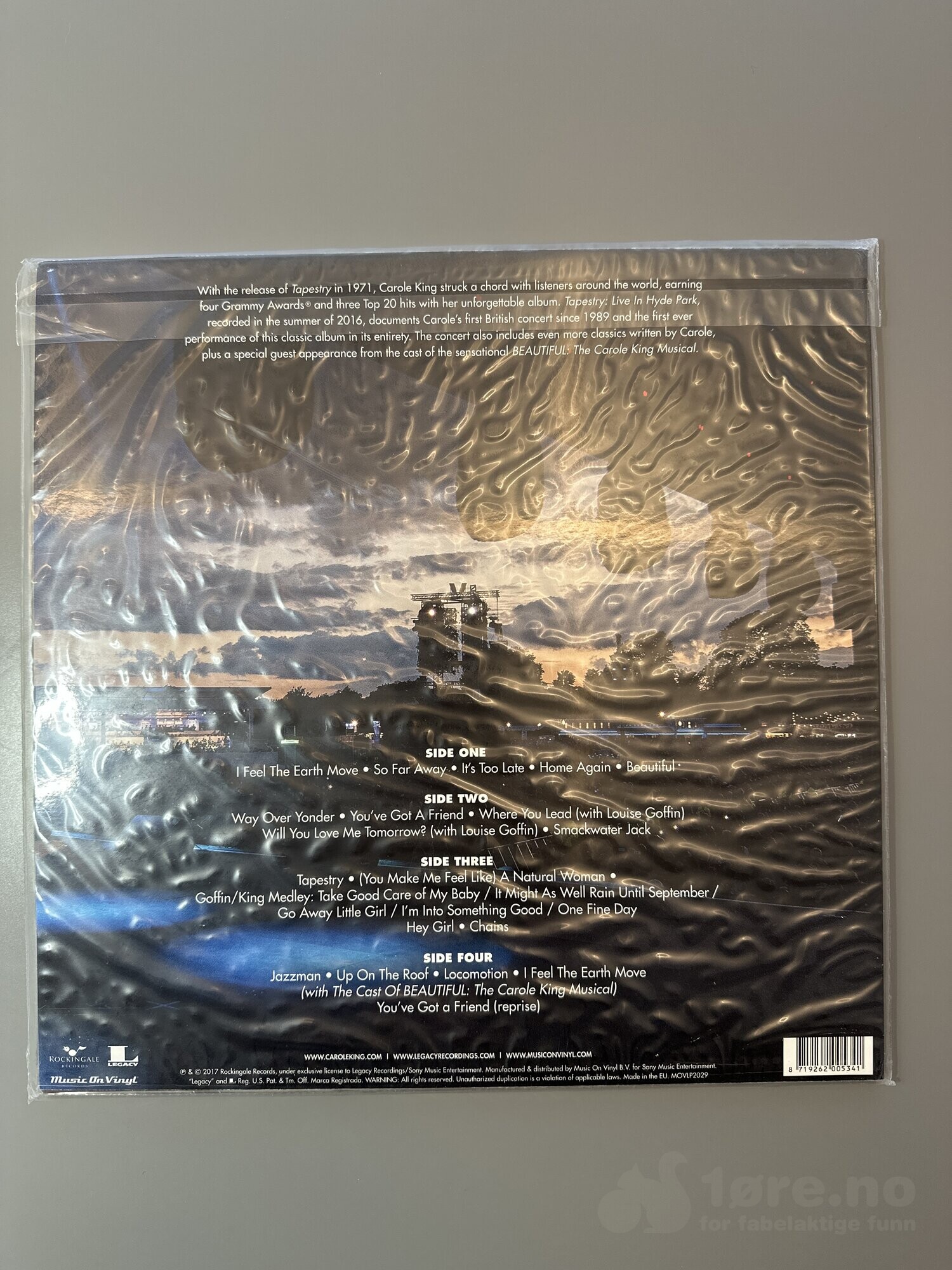 LP - Carole King - Tapestry: Live in Hyde Park, bilde 2