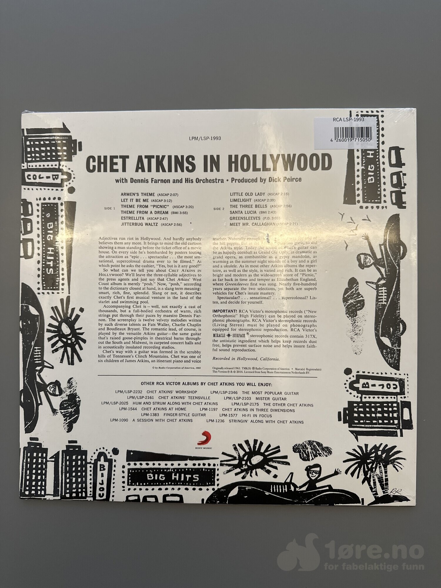 LP - Chet Atkins in Hollywood, bilde 2