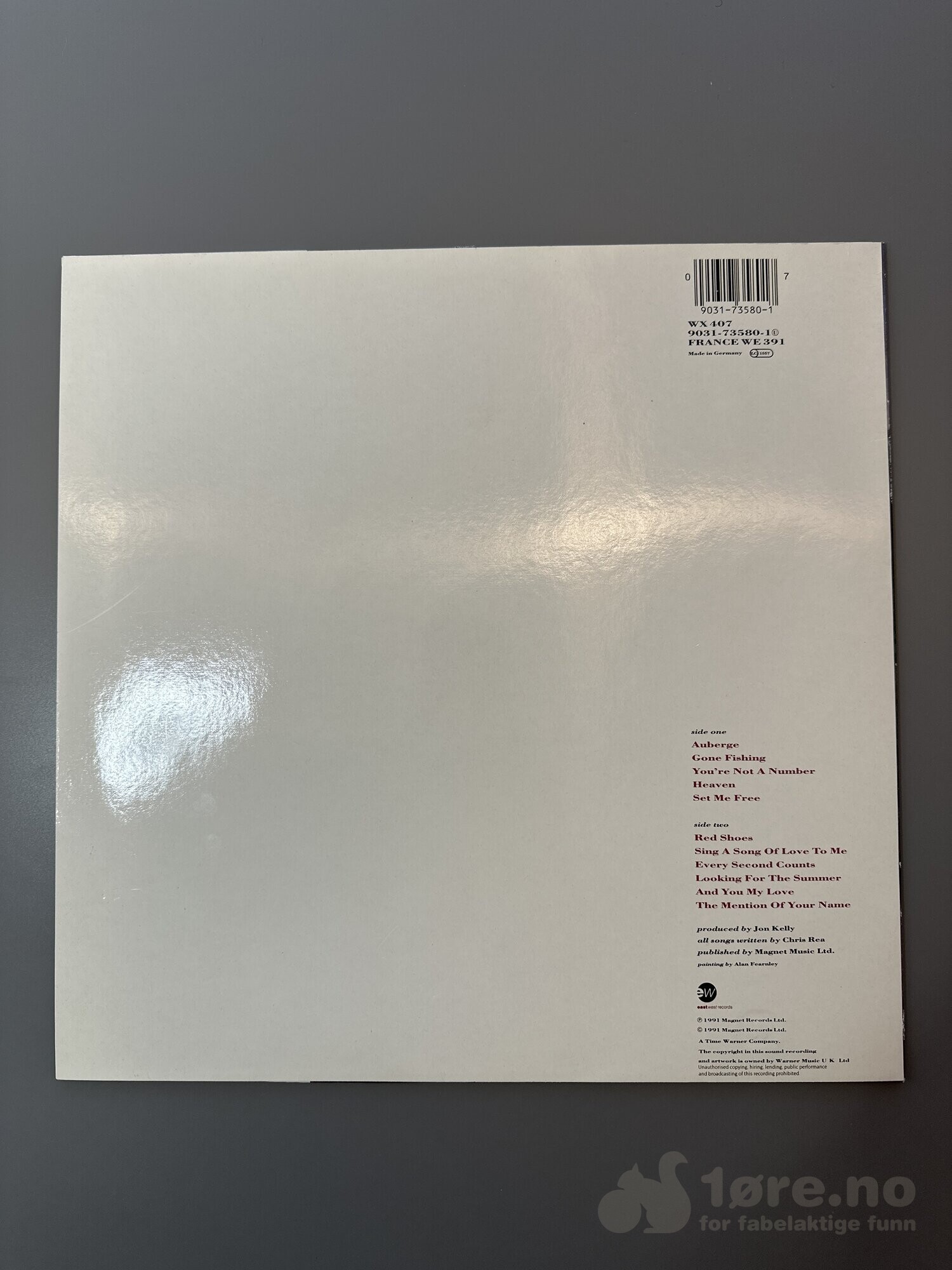 LP - Chris Rea - Auberge, bilde 2