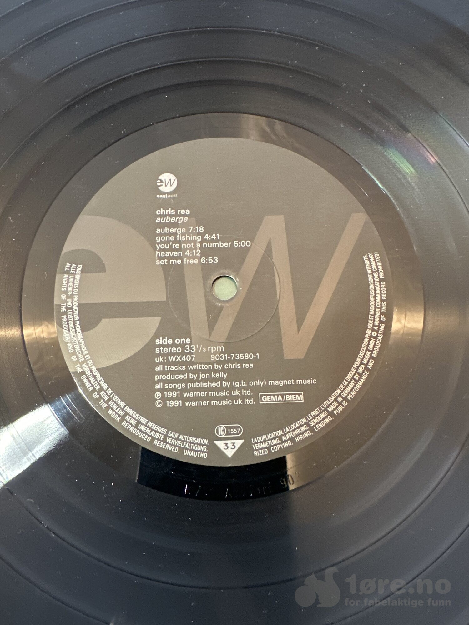 LP - Chris Rea - Auberge, bilde 3