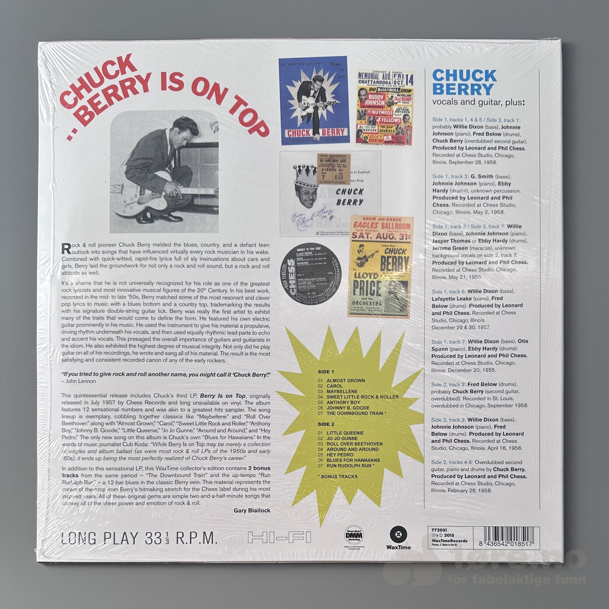 LP - Chuck Berry - Berry is on top, bilde 2