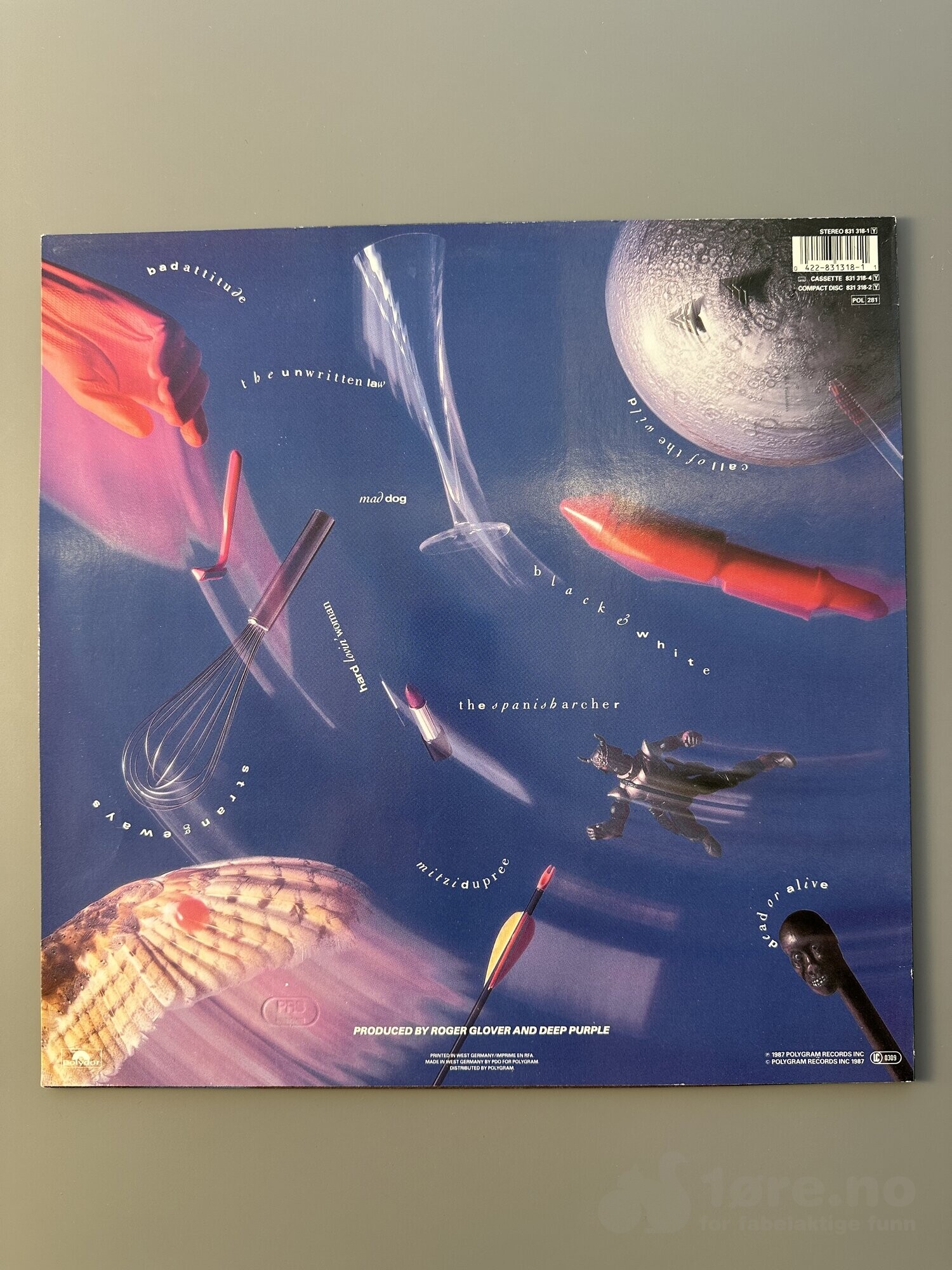 LP - Deep Purple - The House of Blue light, bilde 2
