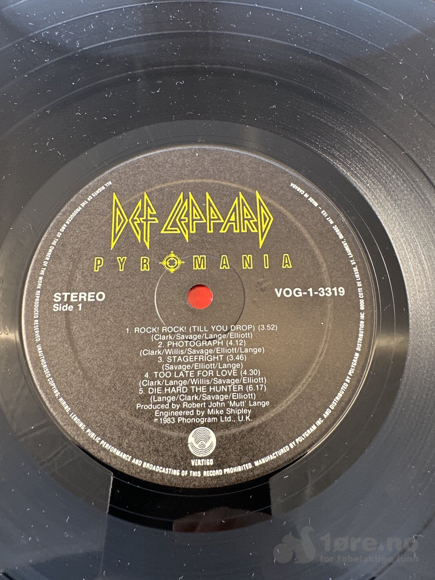 LP - Def Leppard - Pyromania, bilde 3